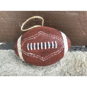 Large Football Christmas Ornament Figurine Hand Pa